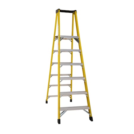 BAUER LADDER 8 ft. Fiberglass Stepladder, 375 lbs. Capacity 35108